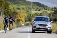 SEAT Tarraco: asistencia a la conducción con reconocimiento de ciclistas