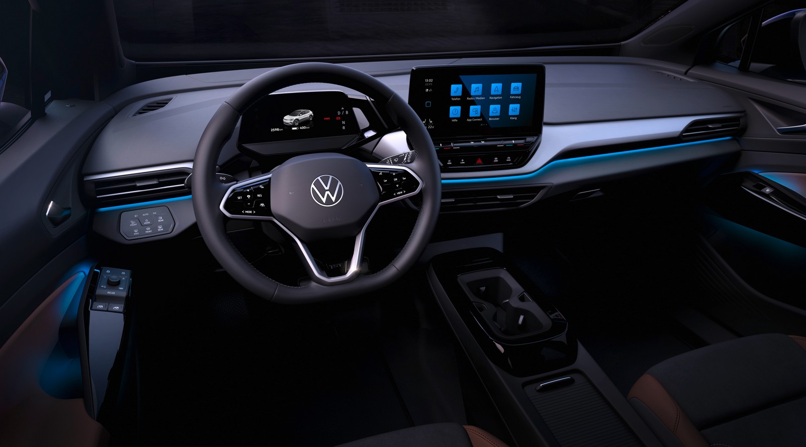 El interior del Volkswagen ID.4, para sentirse como en casa